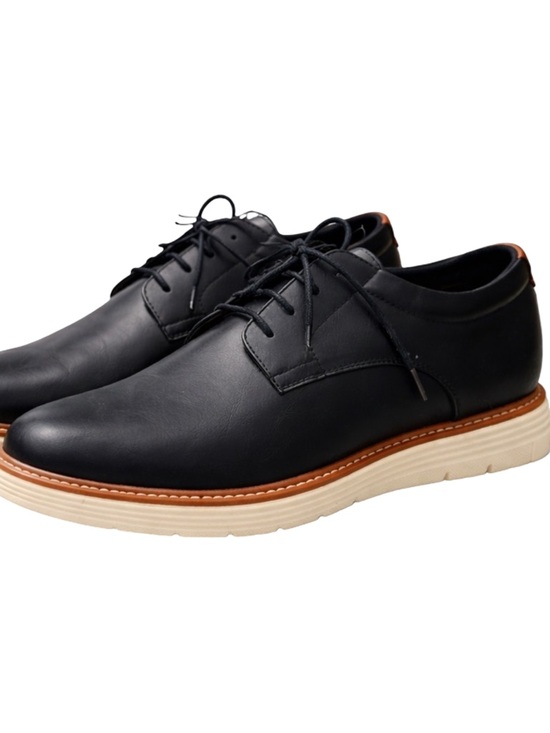 Perry Ellis Portfolio UltraFoam Oxford Dress Shoes Black Comfort Mens 11